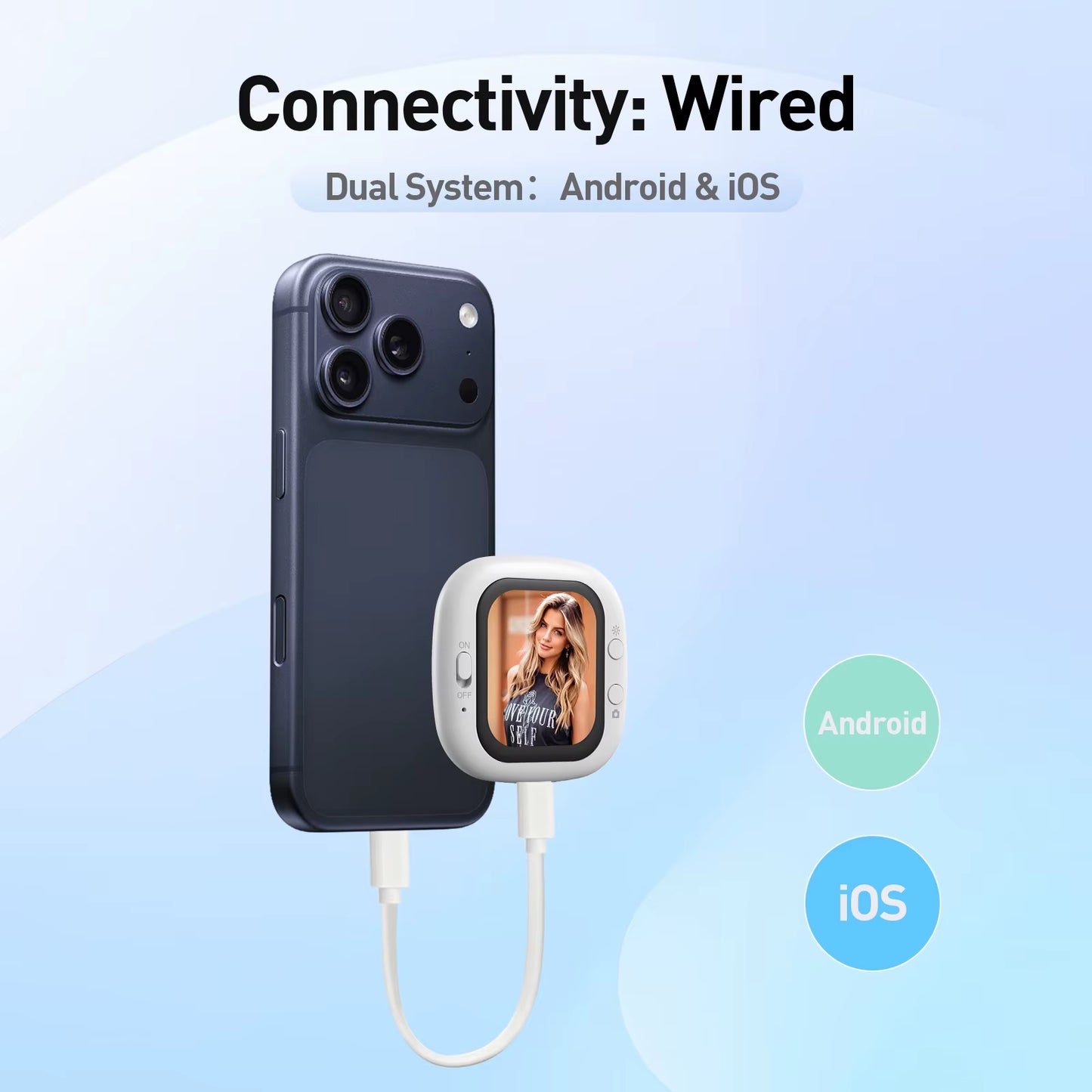 Magnetic Mobile Phone Rear Camera Selfie Video Camera Wireless Magnetic Mobile Phone Vlog Mini