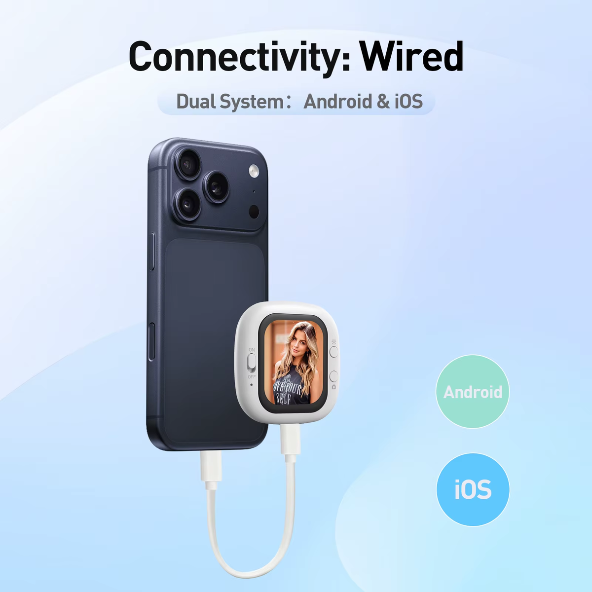 Magnetic Mobile Phone Rear Camera Selfie Video Camera Wireless Magnetic Mobile Phone Vlog Mini